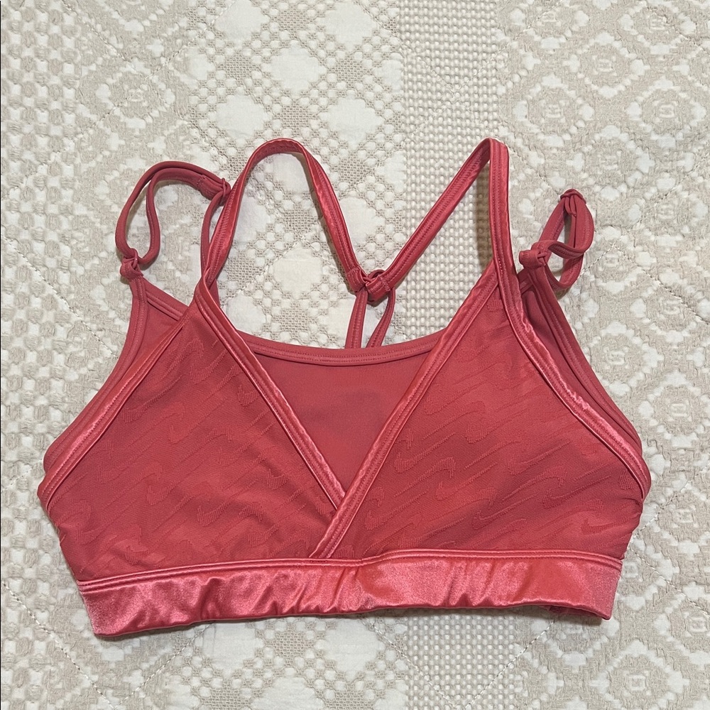 Nike Women's dark pink Sports Bra